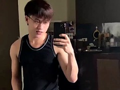 Asiatisch, Grosser schwanz, Blasen, Schwul, Hardcore