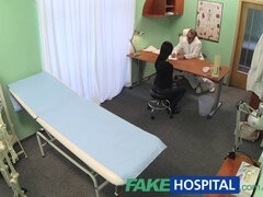 Hot MILF patient gives in to fakehospital doctor's office demands and gets her tight pussy drilled in POV