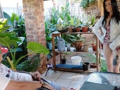 Hot Outdoor Sex on Patio - MysticBella Cheats with Friend's Wife - Amateur Homemade Fuck