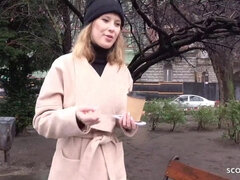 GERMAN SCOUT - SLIM COLLEGE GIRL CASEY TRICKED TO FUCK AT PICK UP STREET CASTING - Casey northman