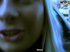 Rubia, Masturbación, Al aire libre, Perforación, Público, Tragarse, Trio