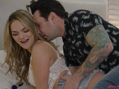 Kukk suging, Sperm skott, Runke, Hd, Kyssing, Slikking, Naturlige bryster, Barbert