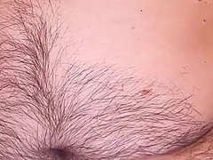 Dads Big Bulge in White Briefs - Jerking off Fat Greasy Boner