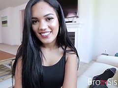 Latina Busty Tiny Sister Fucks Brothers - Alina Belle