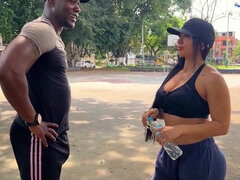 Classy spic MILF interracial passionate porn video