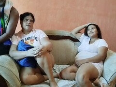 Enjoying hot sex with my wife and stepdaughter's voluptuous buttocks. Such a delicious and moist pussy