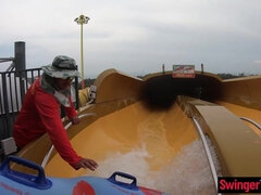 Waterpark fun and exciting sex at home after