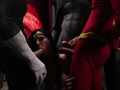 엉덩이, 큰 가슴, 오랄섹스, 흑갈색 머리, 사정 샷, 도기스타일, Hd