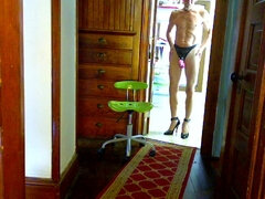 BOB MILGATE PANTYHOSE AND A PINK KNOB SHEATH