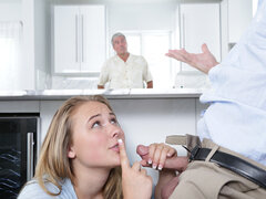 Teen Alyssa Cole gets steamy with her dad's best buddy