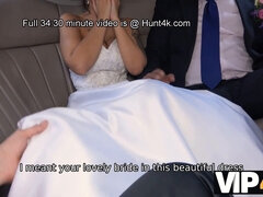 Jennifer Mendez's limousine ride: bride gets her ass licked and fucked by her lucky hubby