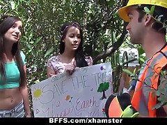 Bffs - bare teens fuck construction employee