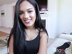 Latina Busty Tiny Sister Fucks Brothers - Alina Belle