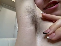 Close up hairy armpit worship of giants