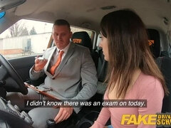 Fake Driving School Huge facial for sexy spanish eyes