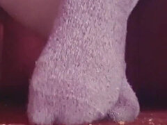 아마추어, 크고 아름다운 여자, 발 페티쉬, 양말