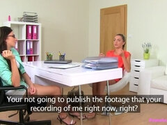 69, 여자, 레즈비언, 대단히, 사무실, 보지