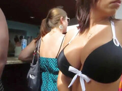 Candid teen boobs Compilation - Part 1