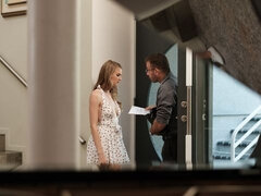 Blondine, Pik sutte, Hundestilling, Håndjob, Barberet, Stripning, Teenager, Bryster