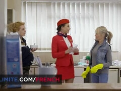 Hot Air Hostess Cassie Del Isla Fucks in Uniform - Brunette Stewardess Doggy Style