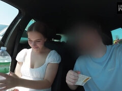 Enthousiasteling, Bruinharig, Stel, Vriendin, Hd, Natuurlijk, Openbaar, Realiteit