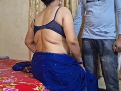 Desi Bhabhi 36 Size Big Tits Doggy Style Fuck - Hot Indian Wife in Saree