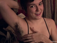 Zadok, Brunetka, Vlasatej, Spodná bielizeň, Bradavky, Nafúknuté bradavky, Stockings, Tetovanie