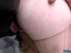 Kinky Russian girl gets her cunthole drilled through tights