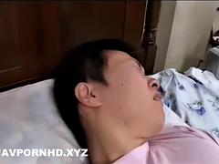 Azjatka, Niemowlę, Obciąganie, Brunetka, Obciąganie, Japoński, Dojrzałe, Mamuśka