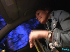 Amateur, Voiture, De plein air, Pov, Public, Chatte