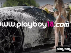 Gros seins, Voiture, Nue  à poil, Nue, Petite femme, Chatte, Maigrichonne, Softcore