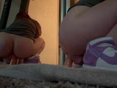 アナル, ディルド, Hd, イタリア人, オナニー, 馬乗り, 一人, おもちゃ