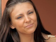 Sucer une bite, Brunette brune, Queue, Lesbienne, Plan cul à trois