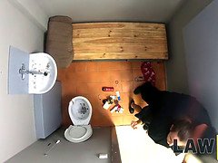 18, Obciąganie, Europejski, Hd, Biuro, Policja, Ostro, Chudy