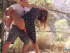 Amerikaner, Kukk suging, Brunette, Bil, Hardcore, Utendørs, Synsvinkel