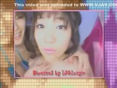 Pareja, Japonés, Lesbiana, Masturbación, Tetas