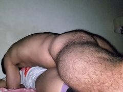 Amador amadora, Casal, Peludoa, Feito em casa, Cavalgar