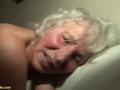 76 years old granny rough fucked