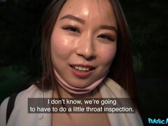 Asiatique, Sucer une bite, Brunette brune, Queue, Petite femme, Chatte, Rasée, Nénés