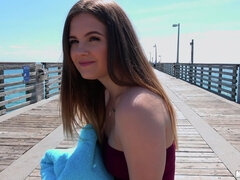 Amatőr, Strand, Monumentális dákó, Cumizás, Pénisz, Természetes mellek, Szabadban, Nedves