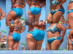 Seductive BIG BEAUTIFUL WOMAN Granny Beach Voyeur