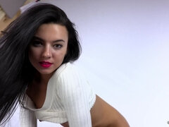 Amerikai, Szépség, Gesztenyebarna, Erotikus, Buli, Nuni, Egyedül, Tanga