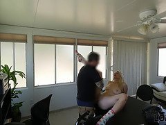 美人, ブロンド, フェラチオ, 巨乳な, チェコ, オナニー, オマンコ, ティーン