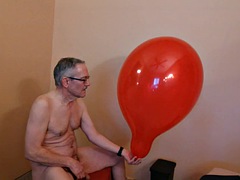 91 Red Tuff-Tex Balloon 24 Part 1 - Jack and the Cum No Pop - Balloonanger