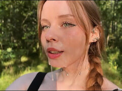 Beauté, Grosse bite, Sucer une bite, Mignonne, Faciale, Nue, Pov, Russe