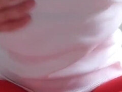 Ερασιτέχνης, Ευρωπαίος, Ποδολαγνεία, Καλσόν με τρύπα στον καβάλο, Κάλτσες, Μόνος, Βυζιά