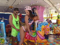 Rough anal sex at the carnival with insatiable Franceska Jaimes