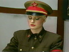 Blondine, Frau frau mann, Gruppe, Behaart, Hardcore, Interrassisch, Uniform