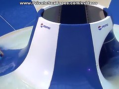 Sexy cutie hot couple porn scenes in the aqua park