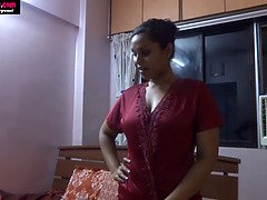 Desi Indian slut craves for her boyfriend's throbbing cock